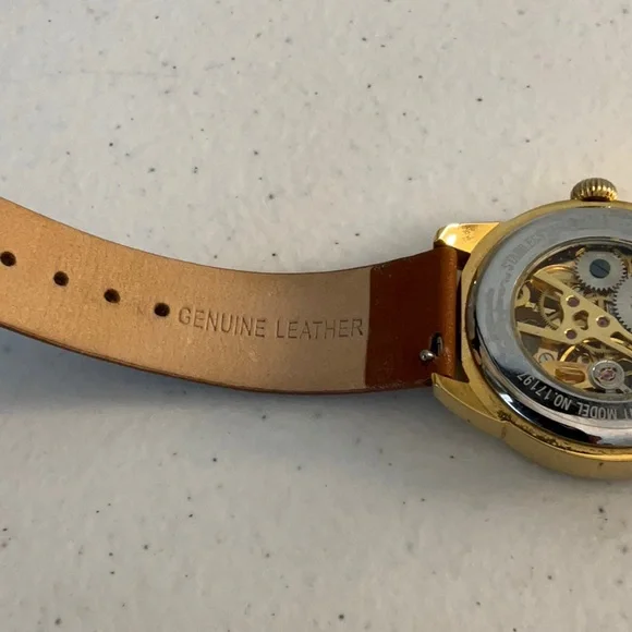 Invicta Woman 36mm Mechanical Gold Skeleton Watch - Picture 5 of 7